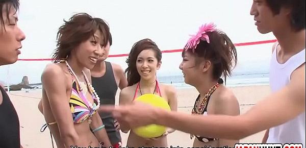  Japanese Beach Volleyball Player Orgy